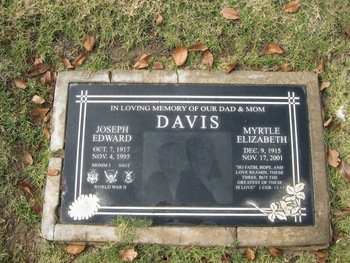 Davis, Myrtle Elizabeth gravesite