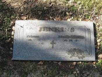 Jenkins,   Zelman E. gravesite