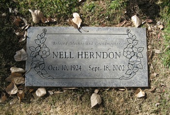 Herndon,   Nell gravesite