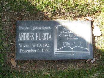 Huerta,   Andres gravesite