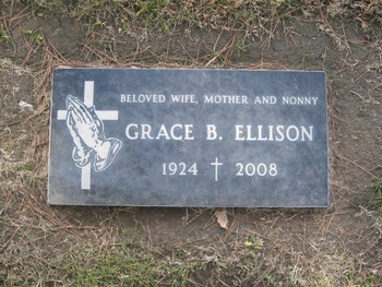 Ellison,   Grace B. gravesite