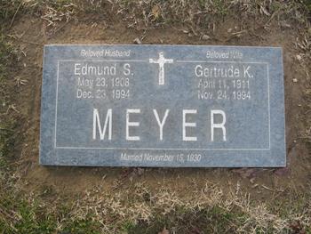 Meyer,   Edmund Sterrett gravesite