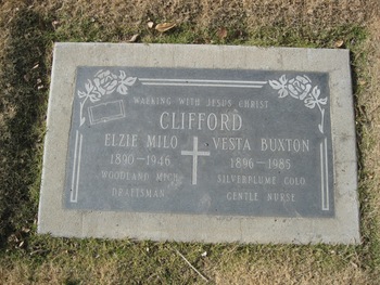 Clifford,   Elzie Milo gravesite