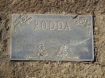 Rodda,   Darwin Lenard gravesite