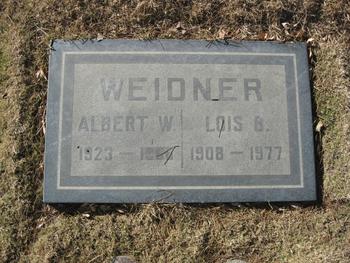 Weidner,   Lois B. gravesite