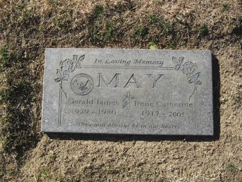 May,   Irene Catherine gravesite