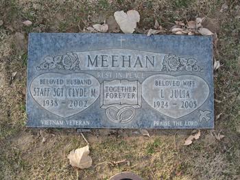 Meehan,   Clyde Marion gravesite