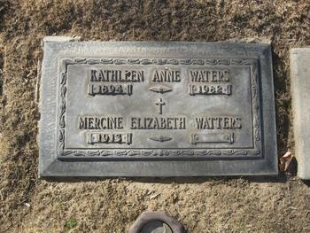 Watters,   Mercine Elizabeth gravesite