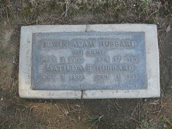 Hubbard,   Matilda Elizabeth gravesite