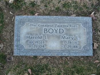 Boyd, Harold I. gravesite