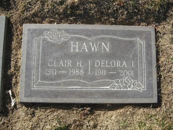 Hawn,   Clair Harding gravesite