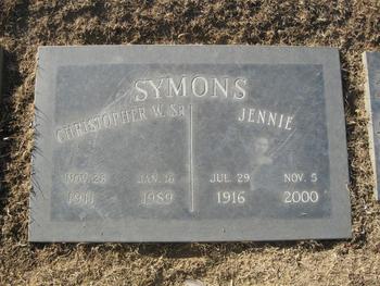 Symons,   Christopher William gravesite