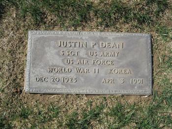 Dean,   Justin Page gravesite