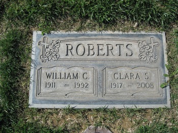 Roberts,   Clara S. gravesite