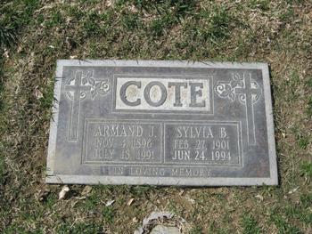 Cote, Sylvia B. gravesite