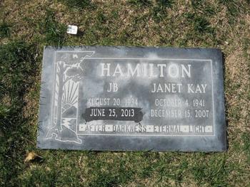 Hamilton, J. B. gravesite
