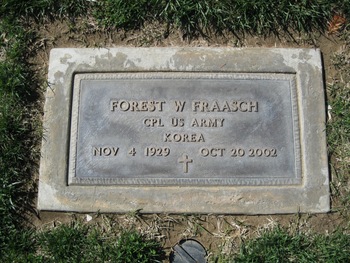 Fraasch,   Forrest  W. gravesite