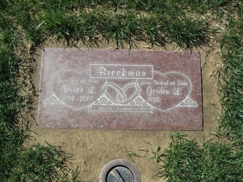 Brockman,   Gordon gravesite
