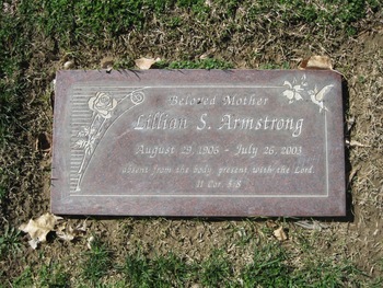 Armstrong,   Myrtle Lillian gravesite