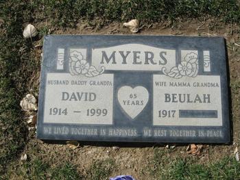 Myers,   David M. gravesite