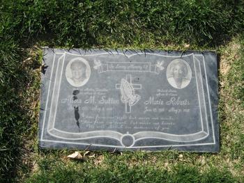 Roberts, Marie gravesite