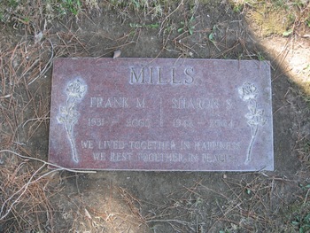 Mills,   Frank M. gravesite