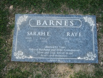 Barnes,   Ray Earl gravesite