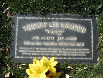 Navarro,   Timothy Lee ('Timmy') gravesite