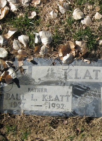 Klatt,   Paul Louis gravesite