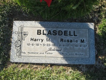 Blasdell,   Harry Melvin gravesite