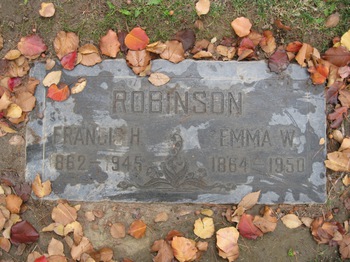Robinson,   Mary Emma gravesite