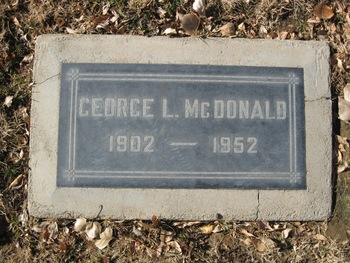 McDonald,   George Leo gravesite