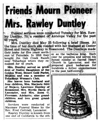 Duntley,   Ina May obituary