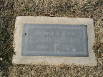 McElroy,   E. Davis gravesite