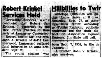 Krinkel,   Robert Jan obituary