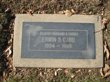 Card,   Erwin S. gravesite