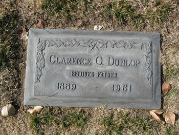 Dunlop, Clarence O. gravesite