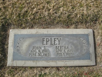 Epley,   John T. gravesite