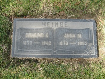 Heinse,   Anna M. gravesite