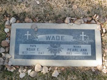 Wade,   Pearl Ann gravesite