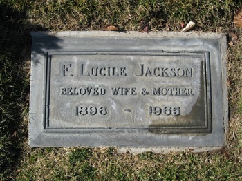 Jackson,   F. Lucile gravesite