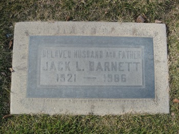 Barnett,   Jack Lavern gravesite