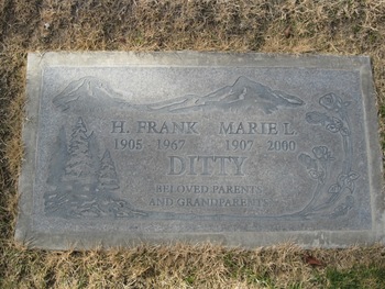 Ditty, Harry Franklin gravesite