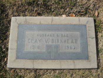 Birkhead,   Clay Vernon gravesite