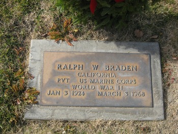 Braden,   Ralph Washington gravesite