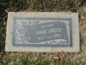 Janzen, Marie gravesite