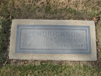 Hendrickson, Gustave gravesite