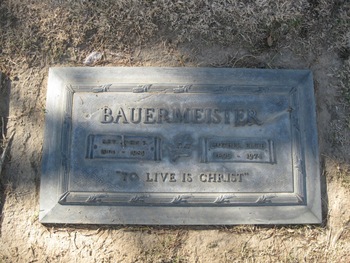 Bauermeister,   Elsie Rose gravesite