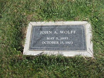 Wolff, John A. gravesite