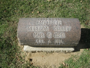 Kelley,   Rebecca gravesite